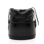Gucci Leather Horsebit 1955 Drawstring Bucket Bag (SHF-gQJSRI)