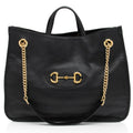 Gucci Leather Horsebit 1955 Chain Large Tote (SHF-LnlXOo)