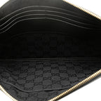Gucci Leather Horsebit 1955 Zip Clutch