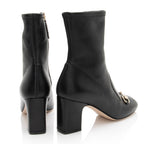 Gucci Leather Horsebit Ankle Boots - Size 7 / 37