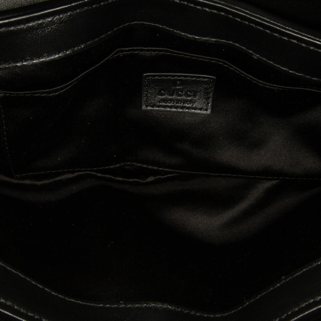 Gucci Leather Horsebit Chain Satchel (SHG-RhaWYN)