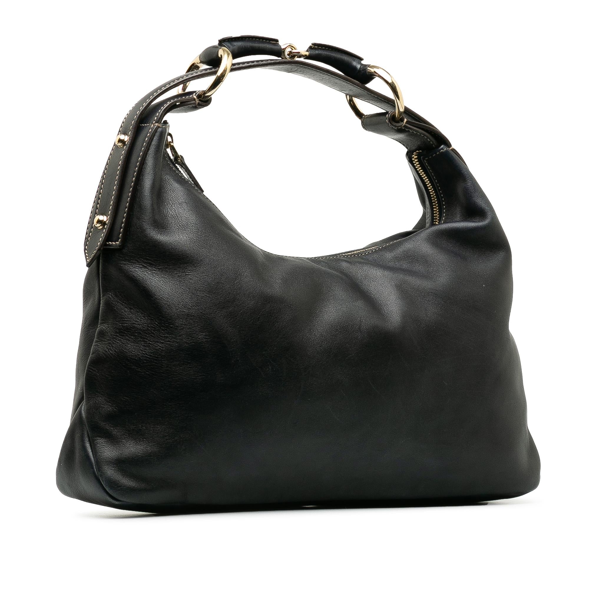 Gucci Leather Horsebit Hobo (SHG-g2QHkt)