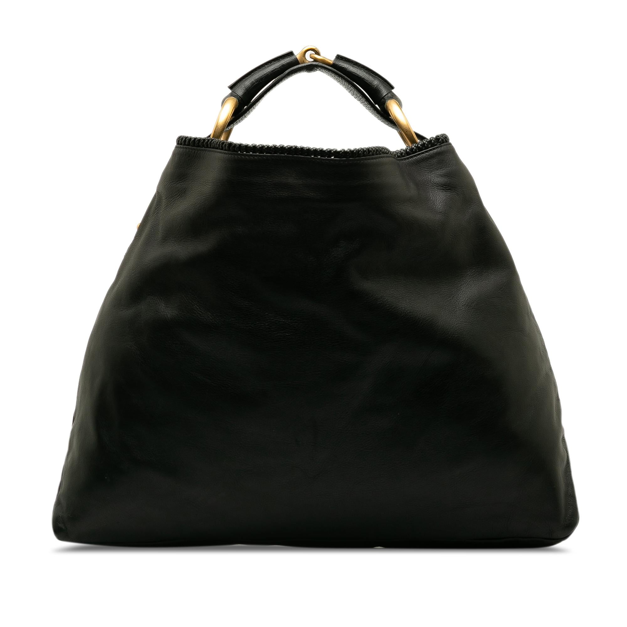 Gucci Leather Horsebit Hobo (SHG-RQo3jb)