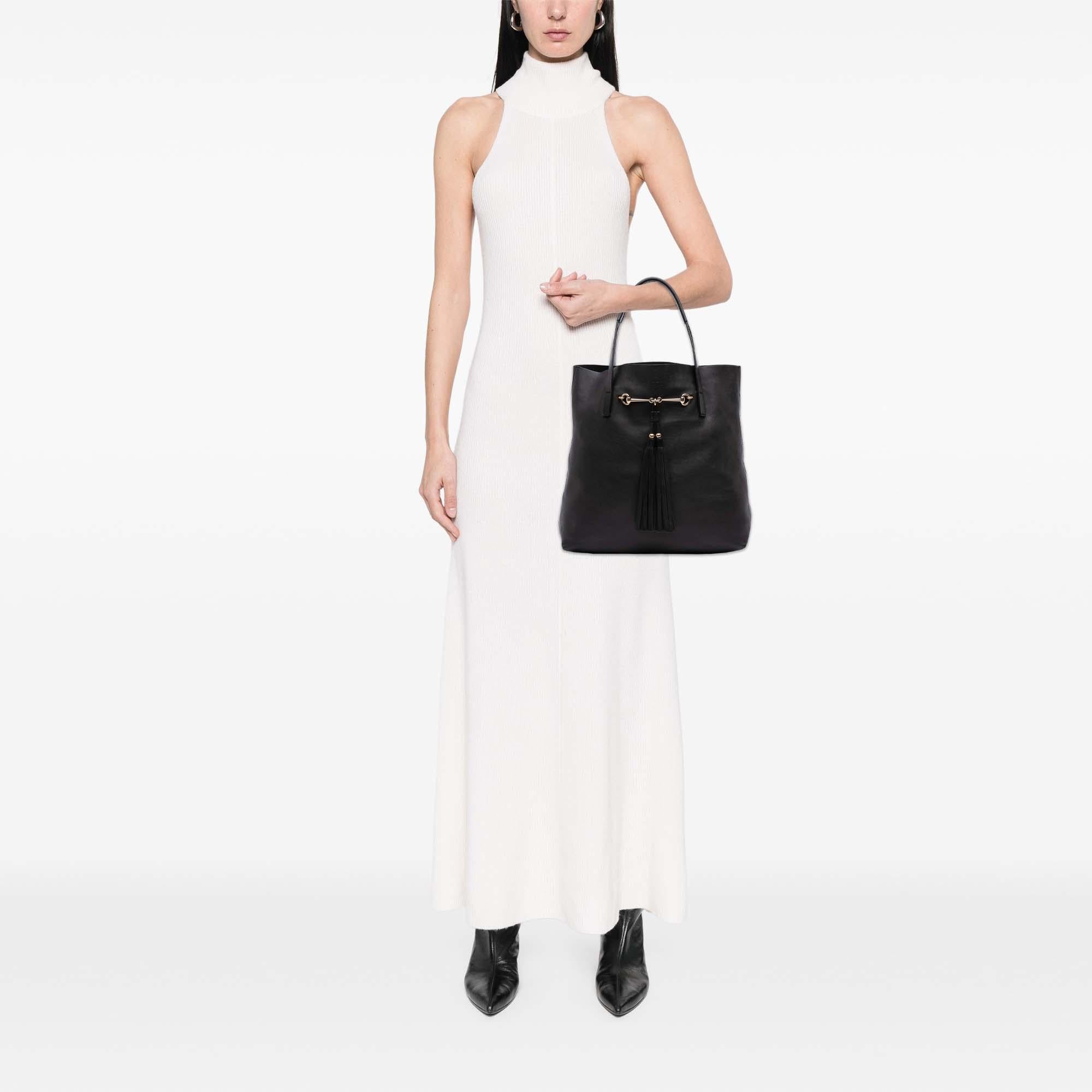 Gucci Leather Horsebit Park Avenue Tote