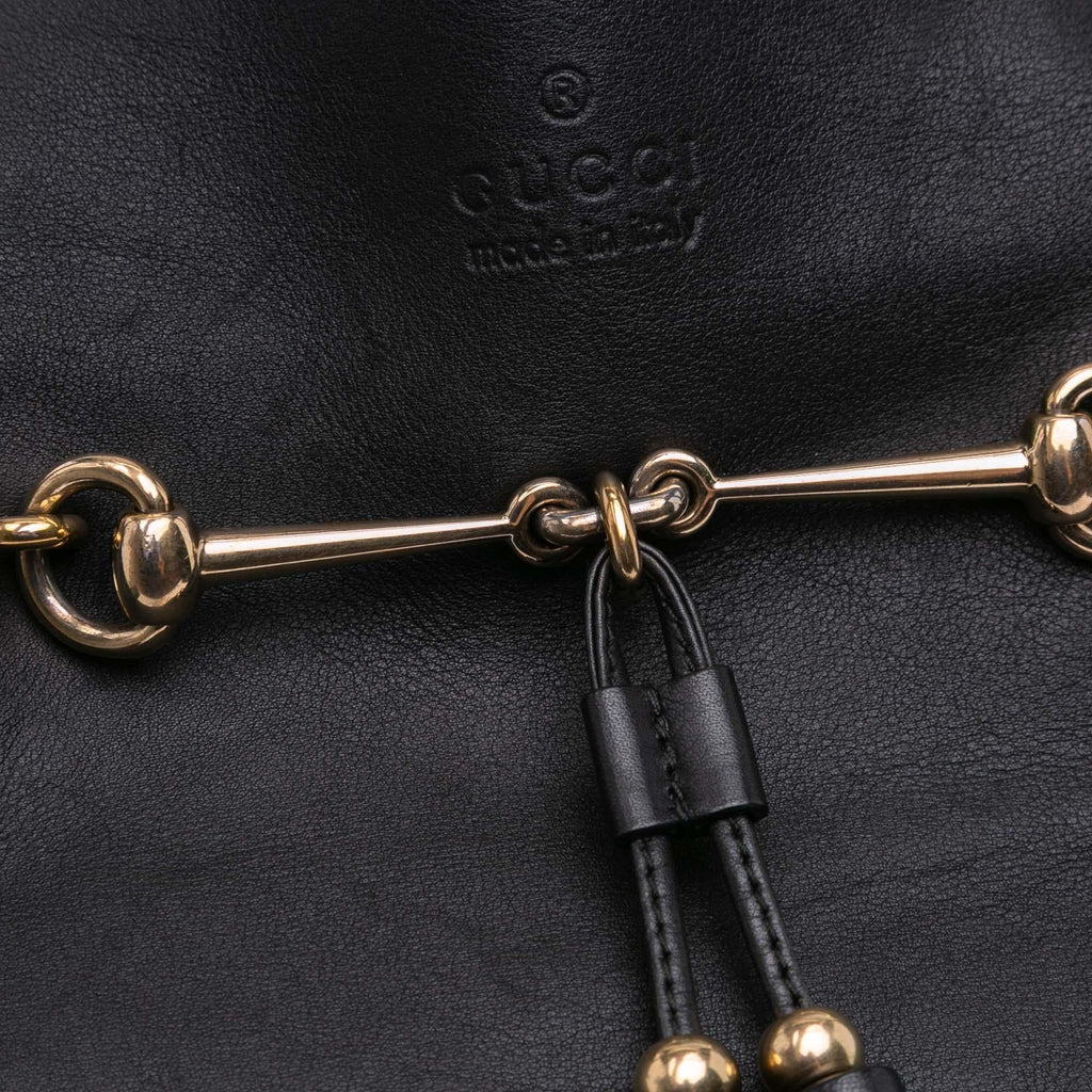 Gucci Leather Horsebit Park Avenue Tote