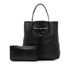 Gucci Leather Horsebit Park Avenue Tote