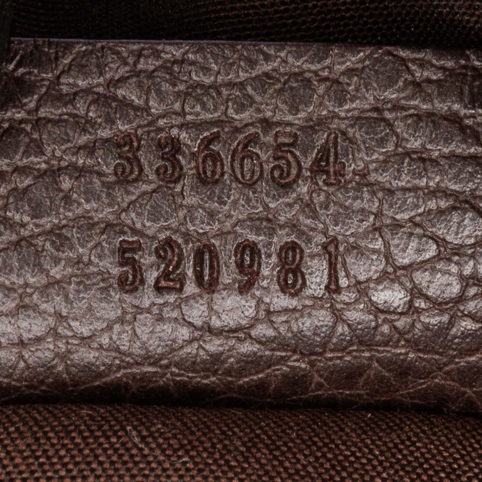 Gucci Leather Horsebit Pelham Shoulder Bag