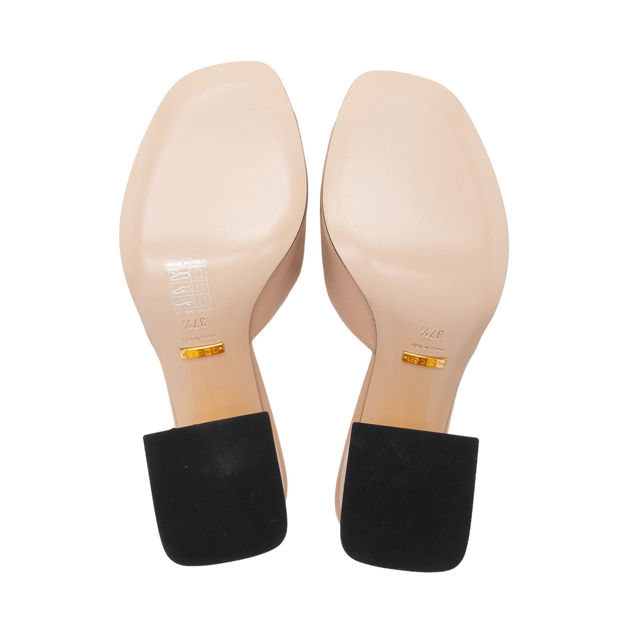 Gucci Leather Horsebit Slide Sandals - Size 7.5 / 37.5 (SHF-eOub5Z)