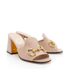 Gucci Leather Horsebit Slide Sandals - Size 7.5 / 37.5 (SHF-eOub5Z)