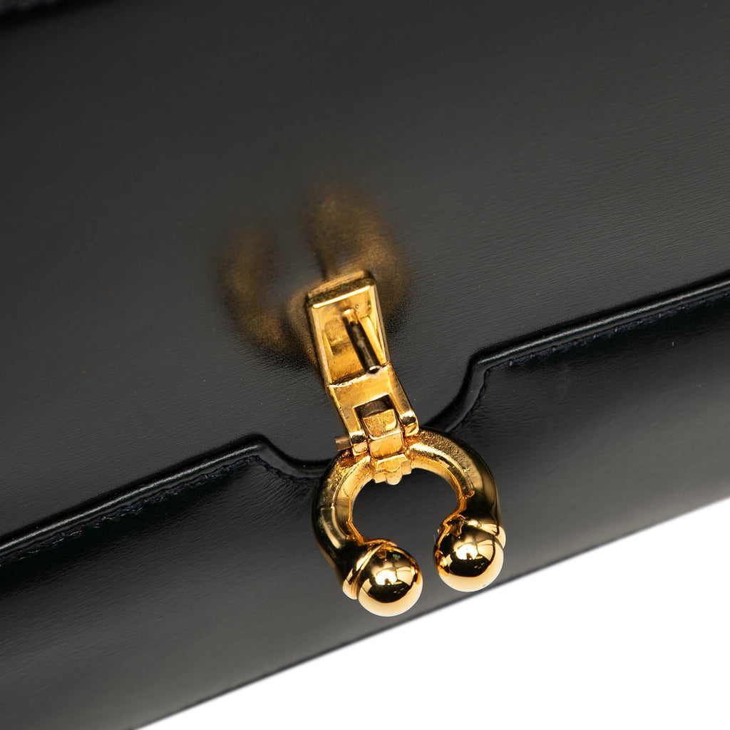 Gucci Leather Horsebit Top Handle Bag