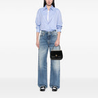 Gucci Leather Horsebit Top Handle Bag