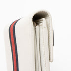 Gucci Leather Horsebit Web Continental Wallet (SHF-yXh8tm)