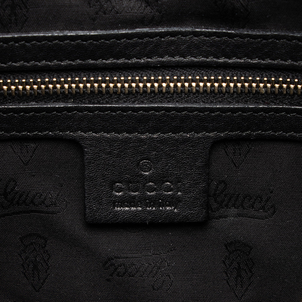 Gucci Leather Web Heritage Horsebit Large Hobo (SHF-yRvuke)
