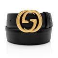 Gucci Leather Interlocking G Belt - Size 30 / 75 (SHF-NqTH3k)