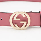 Gucci Leather Interlocking G Belt - Size 34 / 85 (SHF-kx52YG)