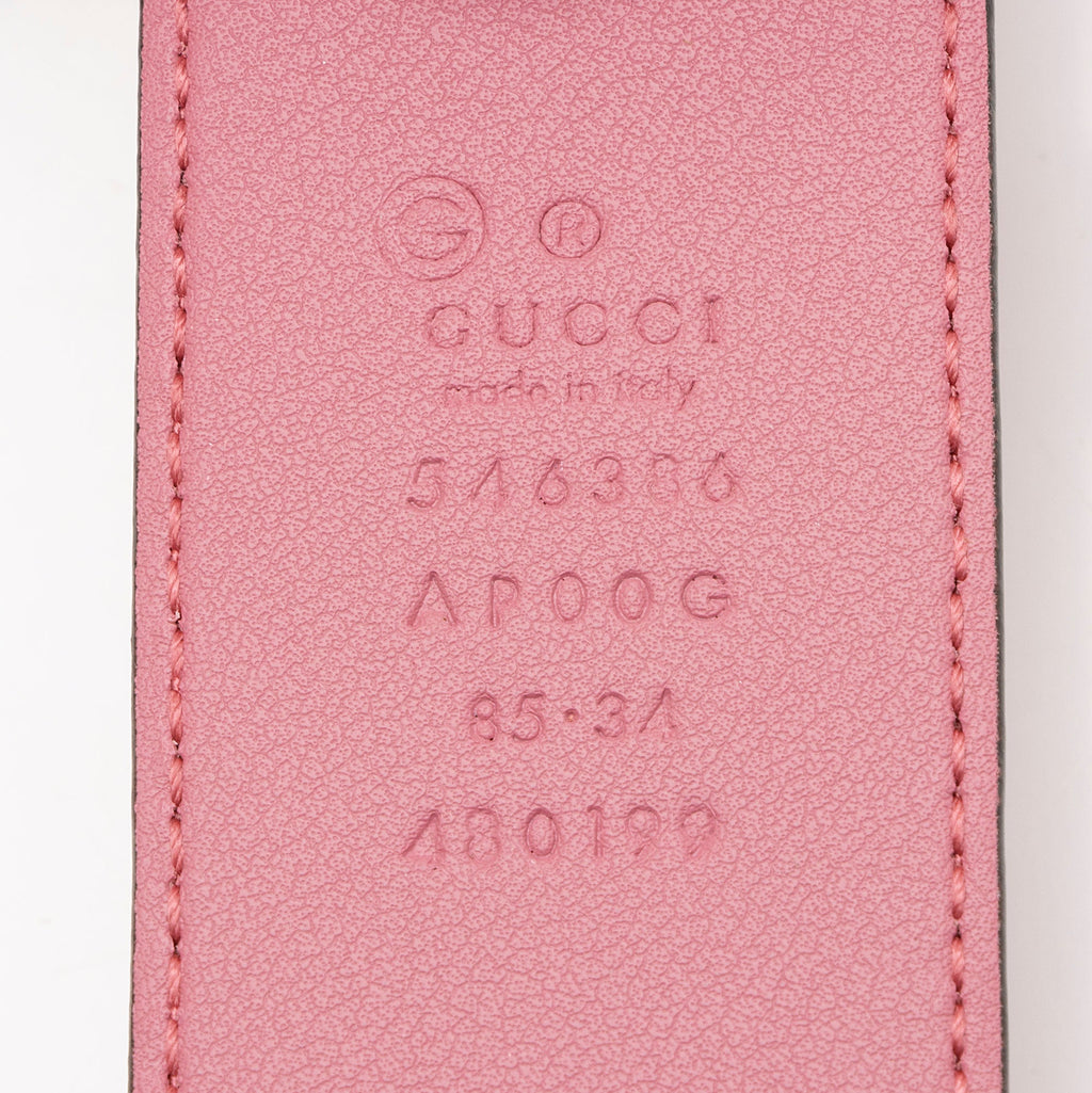 Gucci Leather Interlocking G Belt - Size 34 / 85