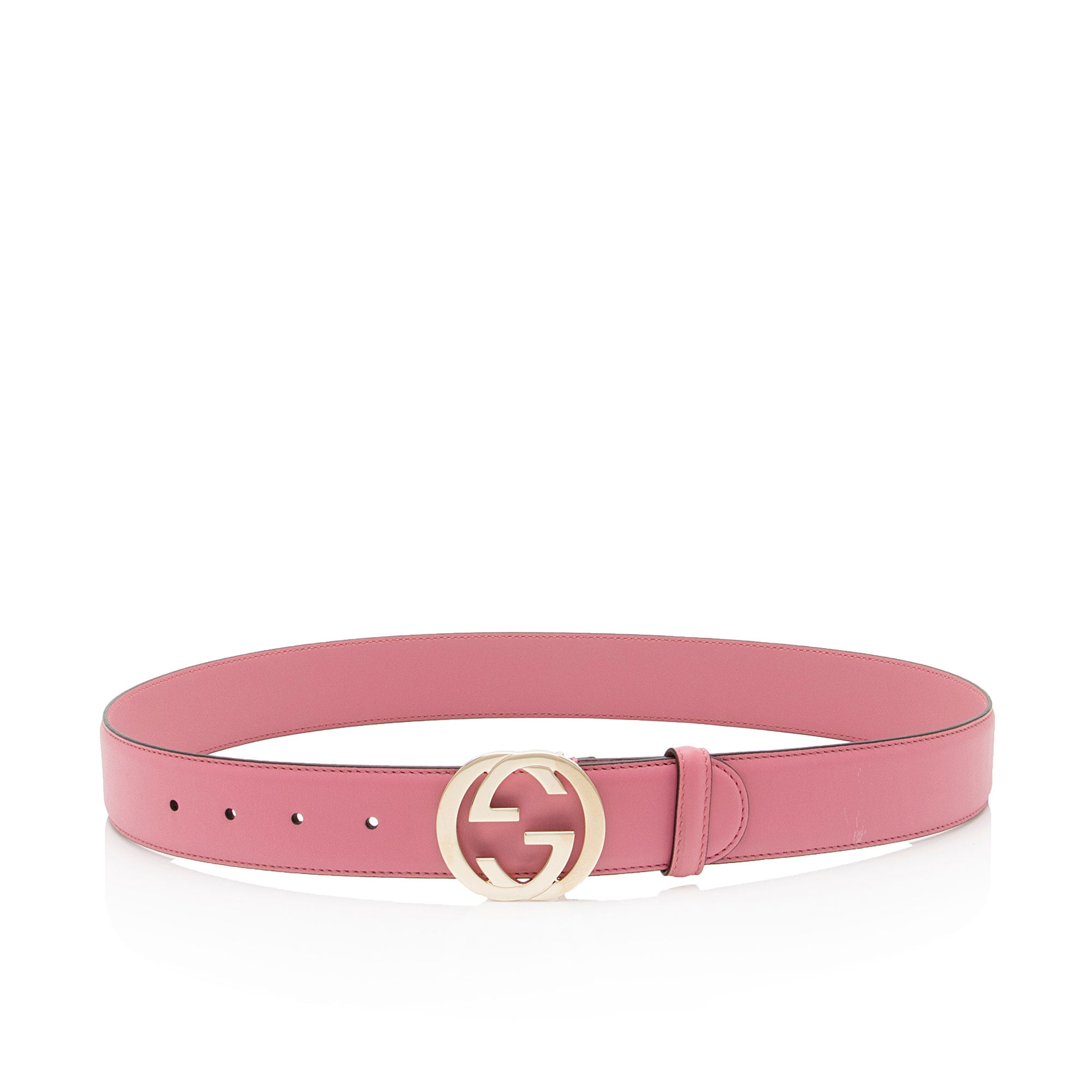 Gucci Leather Interlocking G Belt - Size 34 / 85