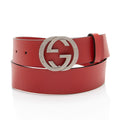 Gucci Leather Interlocking G Belt - Size 34 / 85