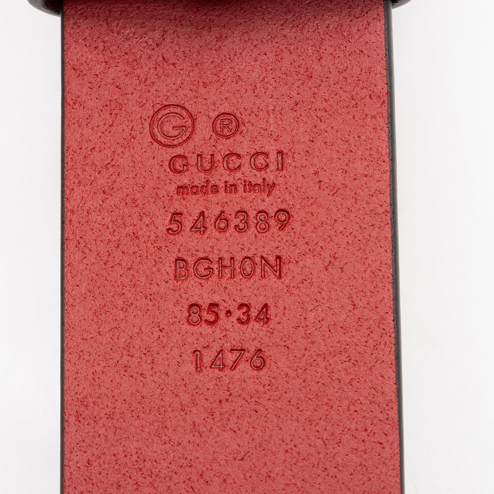 Gucci Leather Interlocking G Belt - Size 34 / 85