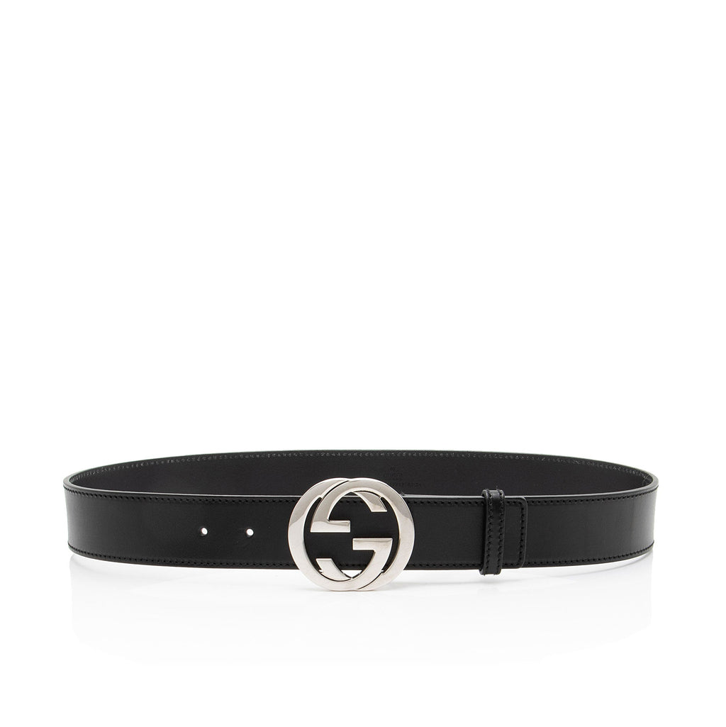 Gucci Leather Interlocking G Belt - Size 34 / 85