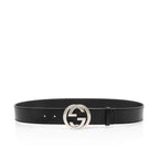 Gucci Leather Interlocking G Belt - Size 34 / 85