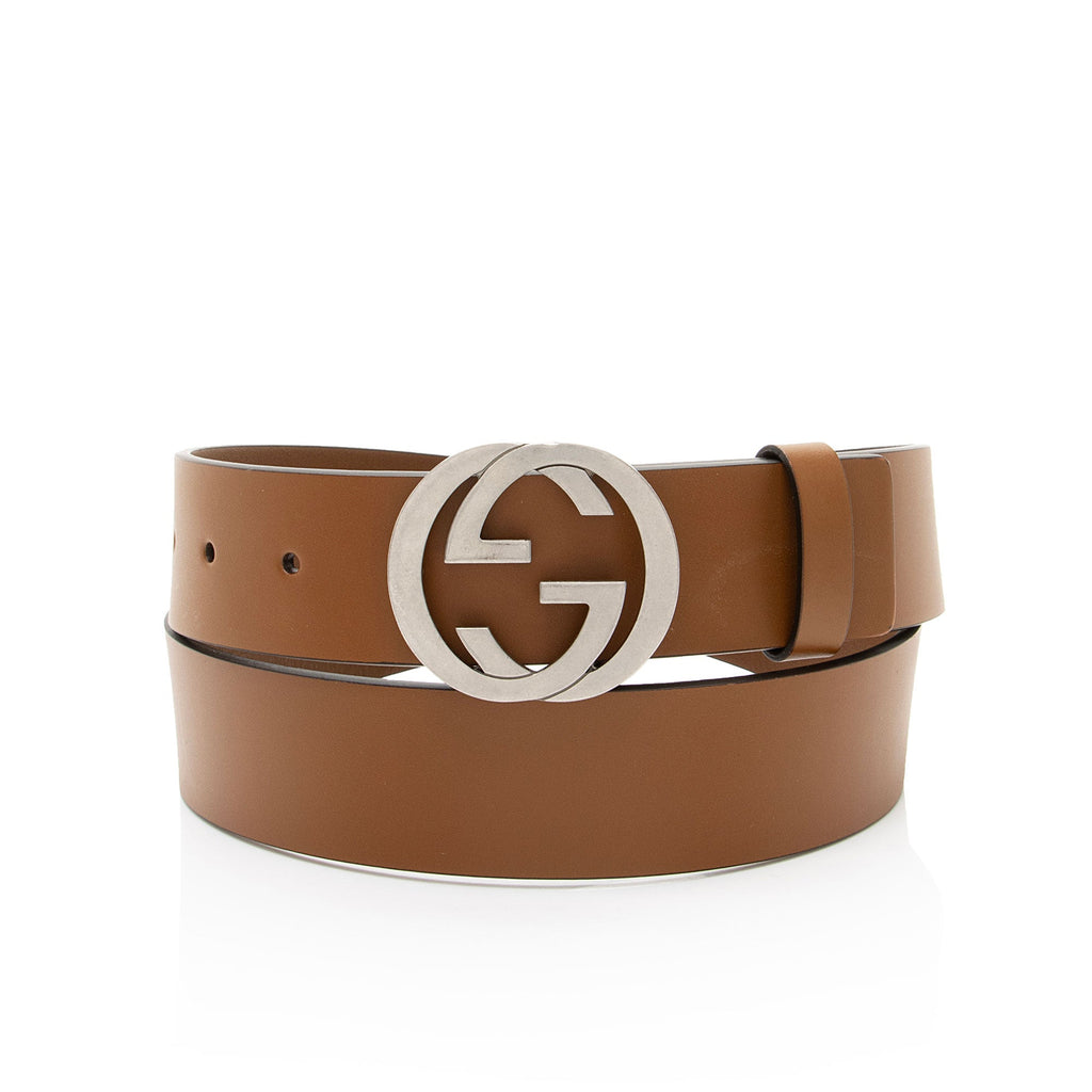 Gucci Leather Interlocking G Belt - Size 38 / 95