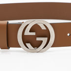 Gucci Leather Interlocking G Belt - Size 38 / 95