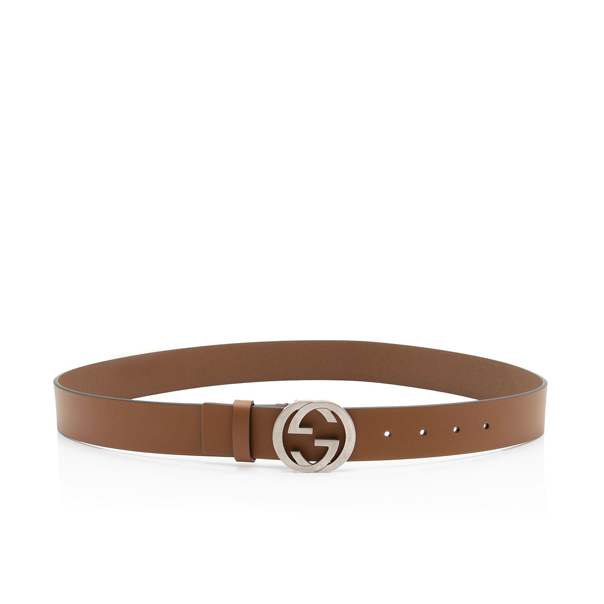 Gucci Leather Interlocking G Belt - Size 38 / 95