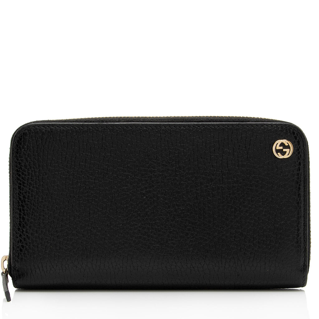 Gucci Leather Interlocking G Betty Zip Around Wallet (SHF-oH87eO)