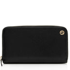 Gucci Leather Interlocking G Betty Zip Around Wallet (SHF-oH87eO)