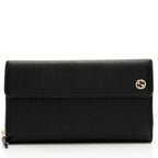 Gucci Leather Interlocking G Continental Wallet (SHF-6vJqS2)