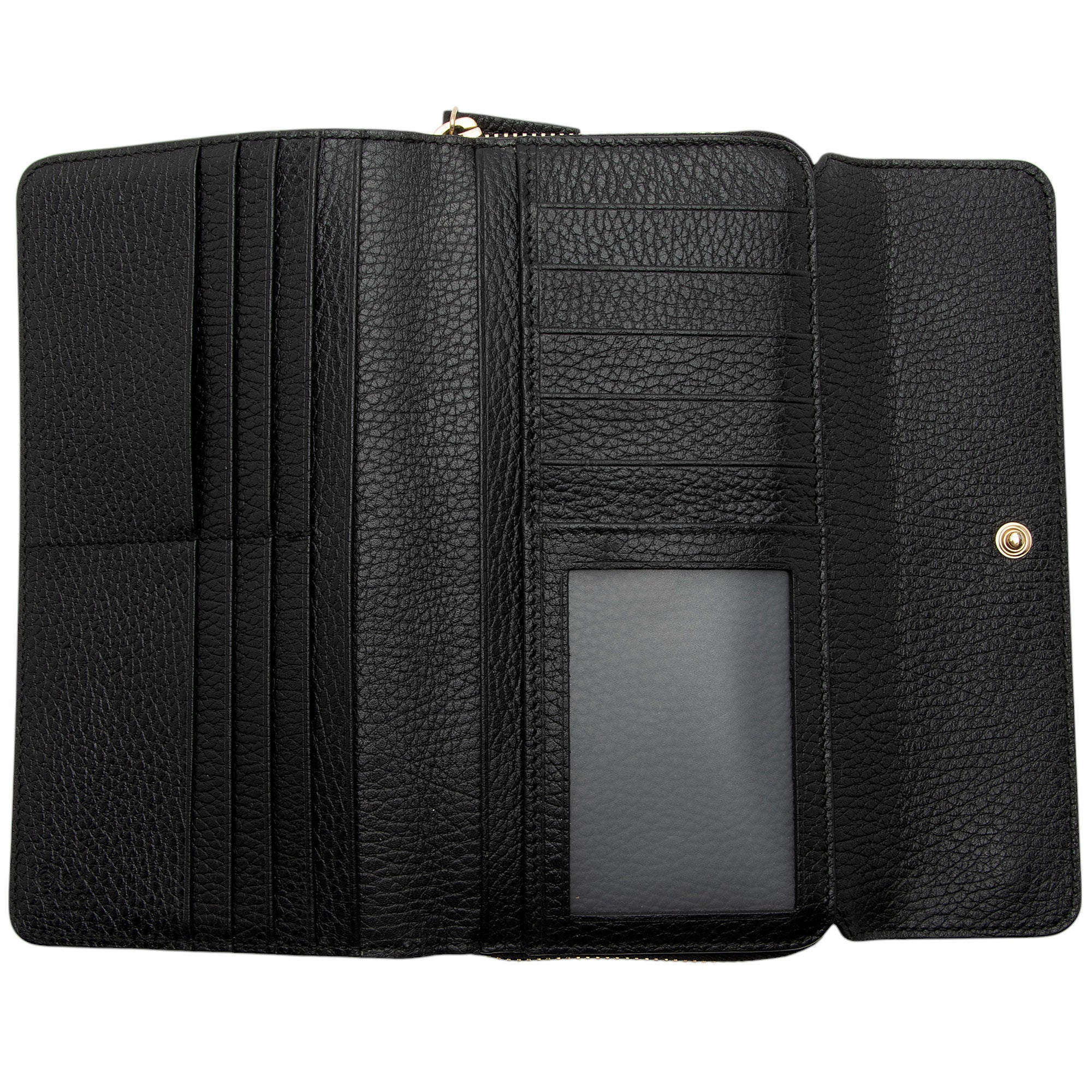 Gucci Leather Interlocking G Continental Wallet (SHF-6vJqS2)