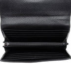 Gucci Leather Interlocking G Continental Wallet