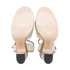 Gucci Leather Interlocking G Cutout Platform Sandals - Size 10 / 40