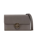 Gucci Leather Interlocking G Dollar Wallet on Chain (SHG-hAQbC2)