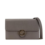 Gucci Leather Interlocking G Dollar Wallet on Chain (SHG-hAQbC2)