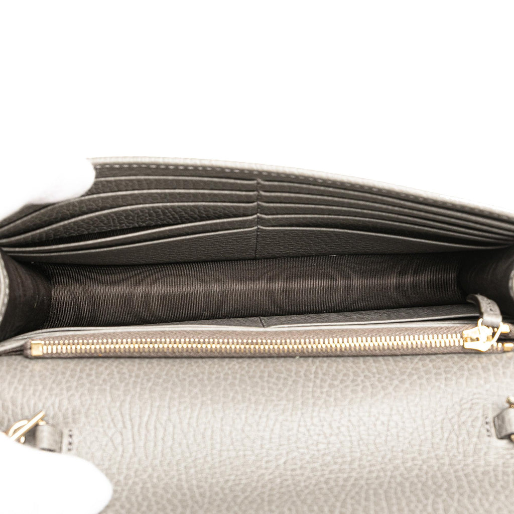 Gucci Leather Interlocking G Dollar Wallet on Chain