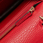 Gucci Leather Interlocking G Dollar Wallet on Chain