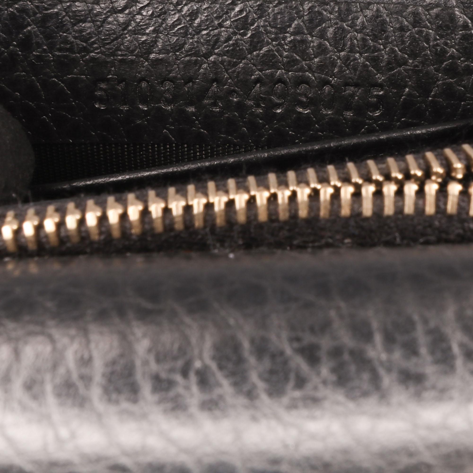 Gucci Leather Interlocking G Dollar Wallet on Chain