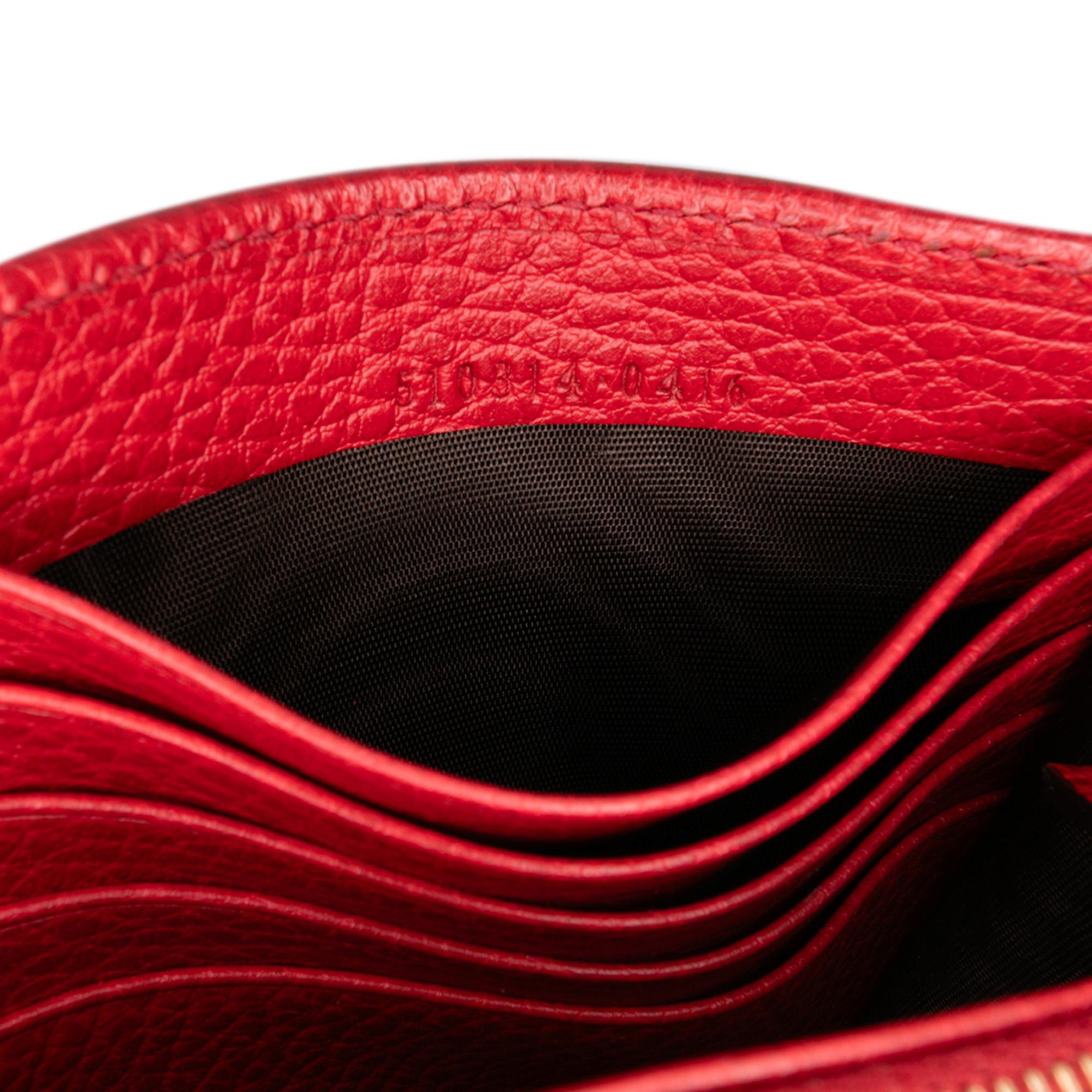 Gucci Leather Interlocking G Dollar Wallet on Chain