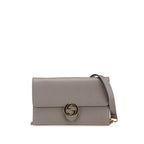 Gucci Leather Interlocking G Dollar Wallet on Chain