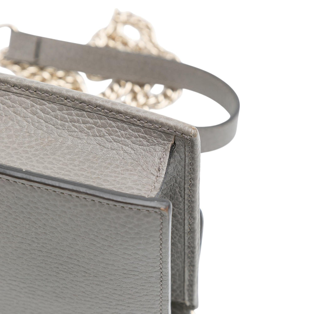 Gucci Leather Interlocking G Dollar Wallet on Chain