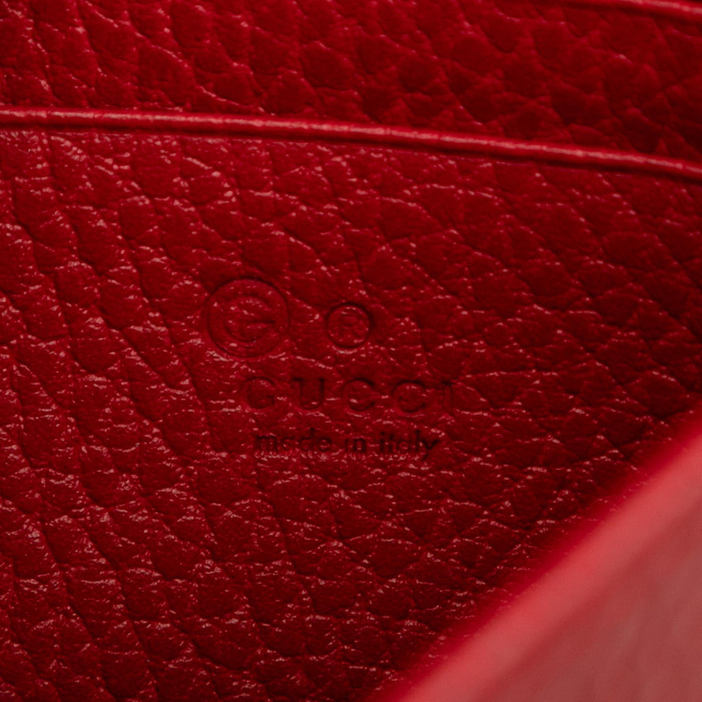 Gucci Leather Interlocking G Dollar Wallet on Chain