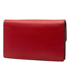 Gucci Leather Interlocking G Dollar Wallet on Chain