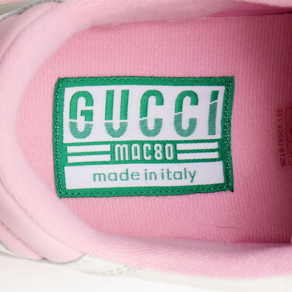 Gucci Leather Mac80 Sneakers - Size 8.5 / 38.5