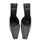 Gucci Leather Interlocking G Mallory Mules - Size 8 / 38