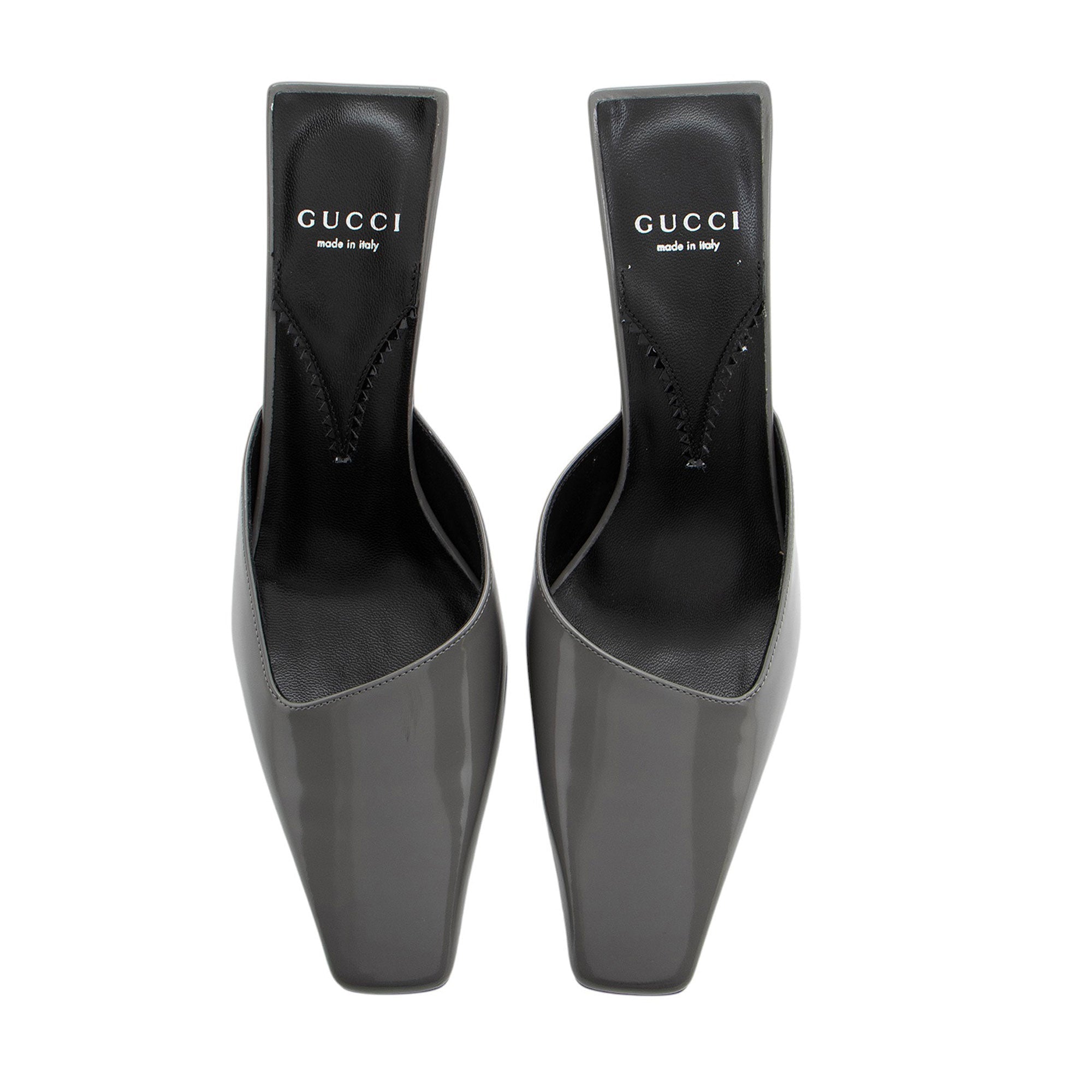 Gucci Leather Interlocking G Mallory Mules - Size 8 / 38