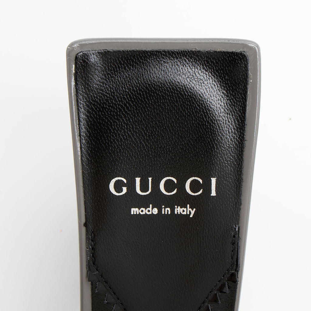 Gucci Leather Interlocking G Mallory Mules - Size 8 / 38