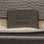 Gucci Leather Interlocking G Medium Top Handle