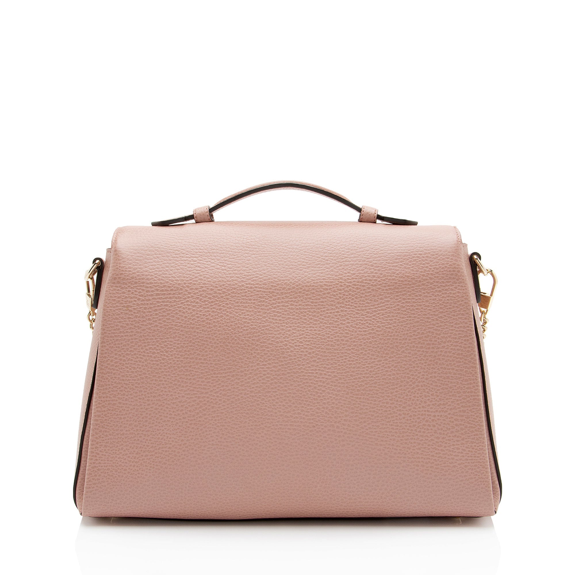 Gucci Leather Interlocking G Medium Top Handle